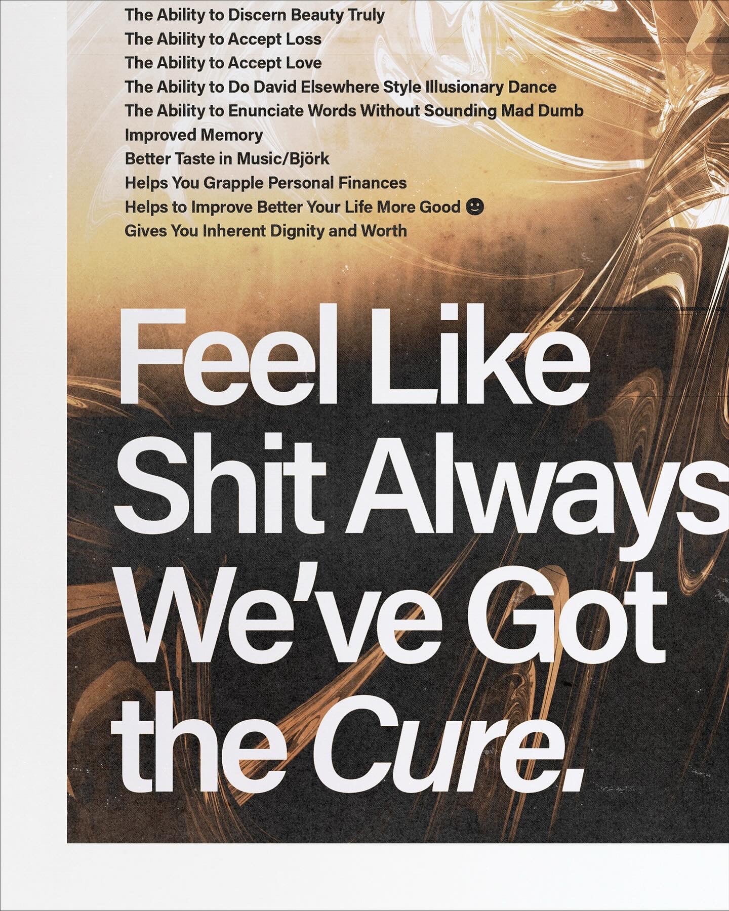 “Feel Like Shit Always?” Ad (Poster)